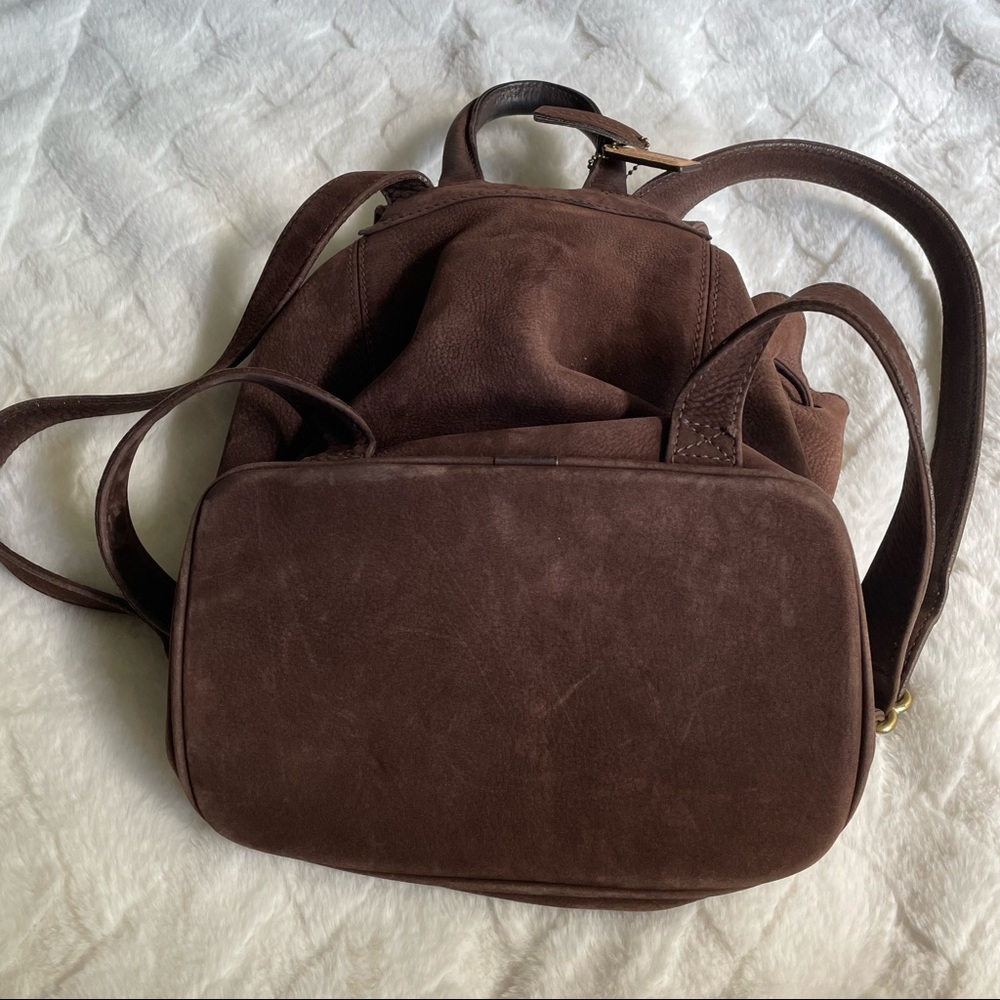 Coach Brown Leather Drawstring Backpack - Picture 7 of 7